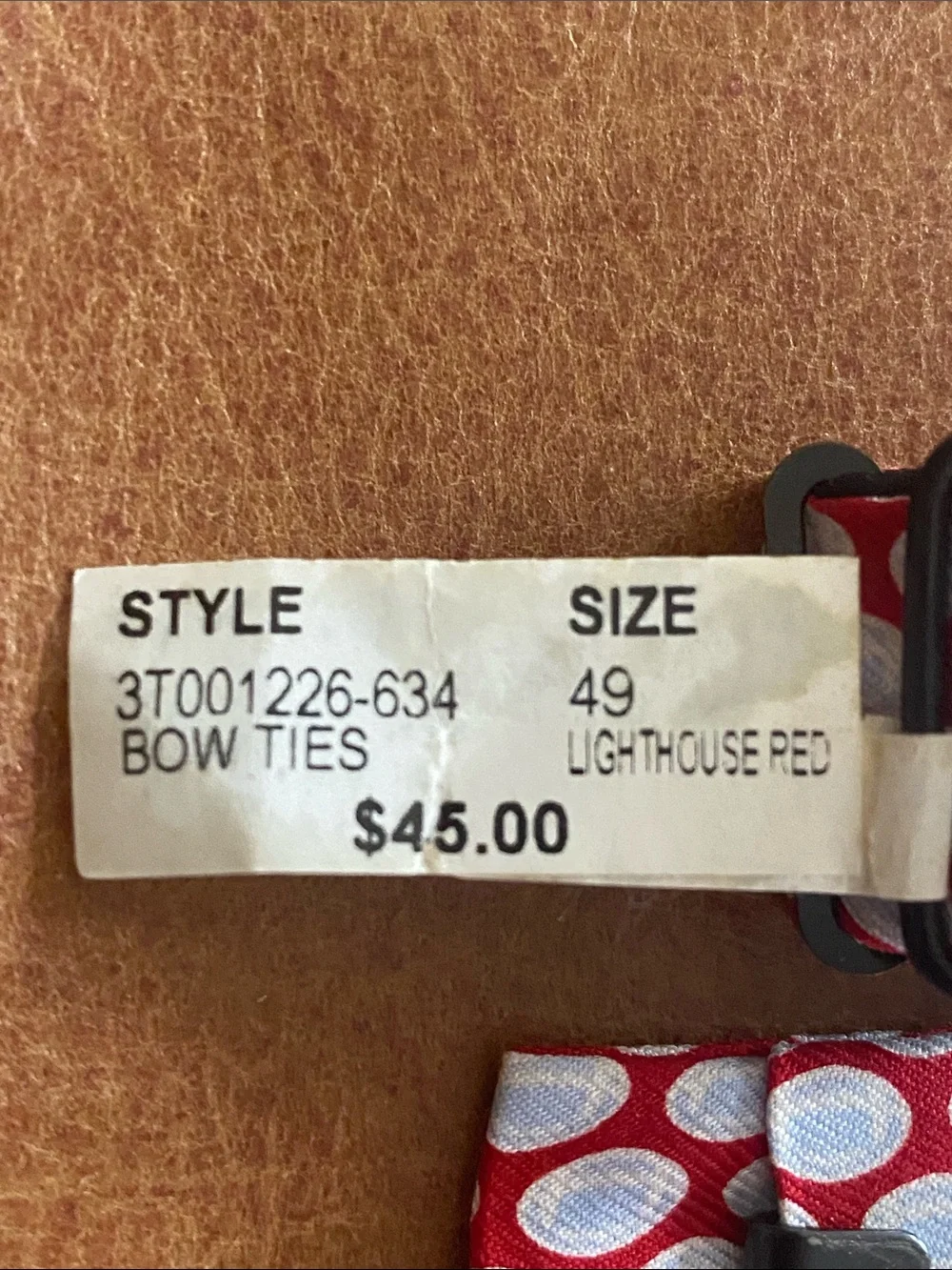 Vineyard Vines Simple Football Print Bow Tie 100% Silk